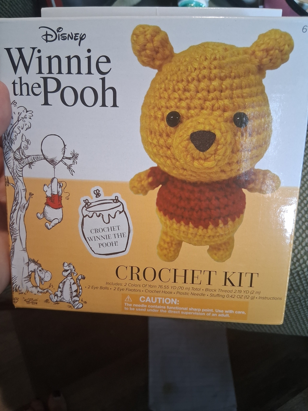 Disney Winnie the Pooh Crochet Plush Kit - Yellow and Red